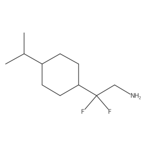 2,2-Difluoro-2-[4-(propan-2-yl)cyclohexyl]ethan-1-amine Structure