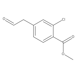 Methyl 2-chloro-4-(2-oxoethyl)benzoate结构式