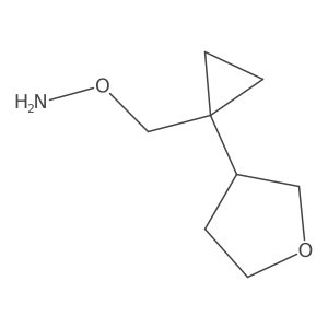 O-{[1-(oxolan-3-yl)cyclopropyl]methyl}hydroxylamine Structure