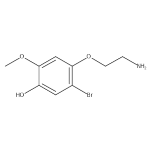 4-(2-Aminoethoxy)-5-bromo-2-methoxyphenol Structure