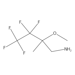 3,3,4,4,4-Pentafluoro-2-methoxy-2-methylbutan-1-amine结构式