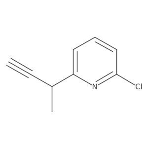 2-(But-3-yn-2-yl)-6-chloropyridine Structure