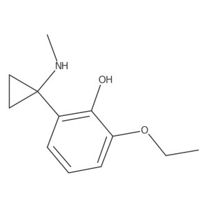 2-Ethoxy-6-[1-(methylamino)cyclopropyl]phenol结构式