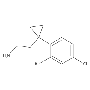 O-{[1-(2-bromo-4-chlorophenyl)cyclopropyl]methyl}hydroxylamine Structure