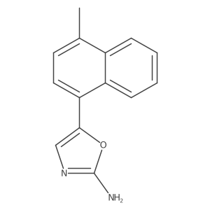 5-(4-Methylnaphthalen-1-yl)-1,3-oxazol-2-amine结构式