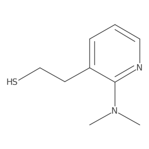 2-[2-(Dimethylamino)pyridin-3-yl]ethane-1-thiol结构式