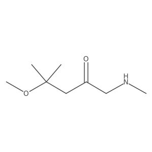 4-Methoxy-4-methyl-1-(methylamino)pentan-2-one结构式