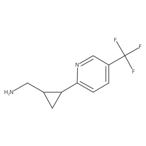 {2-[5-(Trifluoromethyl)pyridin-2-yl]cyclopropyl}methanamine结构式