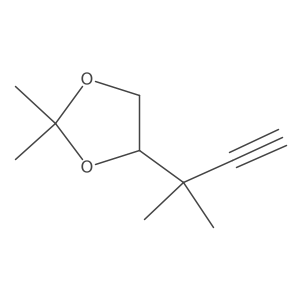 2,2-Dimethyl-4-(2-methylbut-3-yn-2-yl)-1,3-dioxolane结构式