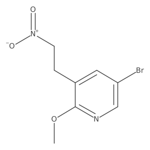 5-Bromo-2-methoxy-3-(2-nitroethyl)pyridine Structure