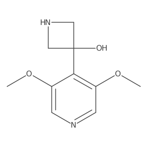 3-(3,5-Dimethoxypyridin-4-yl)azetidin-3-ol结构式