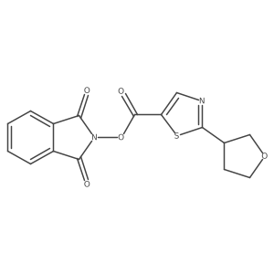 1,3-dioxo-2,3-dihydro-1H-isoindol-2-yl 2-(oxolan-3-yl)-1,3-thiazole-5-carboxylate Structure