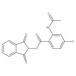 1,3-dioxo-2,3-dihydro-1H-isoindol-2-yl 4-chloro-2-acetamidobenzoate结构式