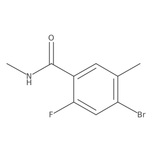 4-Bromo-2-fluoro-N,5-dimethylbenzamide结构式