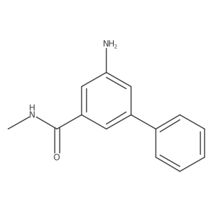 5-Aminobiphenyl-3-carboxylic acid methylamide结构式