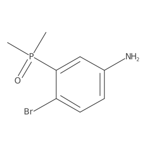 4-Bromo-3-(dimethylphosphoryl)aniline结构式