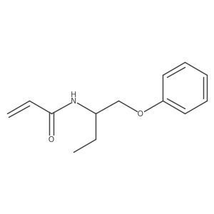 N-(1-Phenoxybutan-2-yl)prop-2-enamide结构式