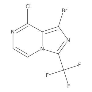 1-Bromo-8-chloro-3-(trifluoromethyl)imidazo[1,5-a]pyrazine结构式