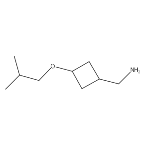 1-[(1r,3r)-3-(2-Methylpropoxy)cyclobutyl]methanamine Structure