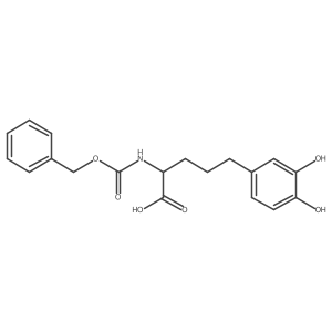 2-{[(Benzyloxy)carbonyl]amino}-5-(3,4-dihydroxyphenyl)pentanoic acid Structure