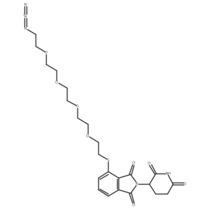 4-[2-[2-[2-[2-(2-Azidoethoxy)ethoxy]ethoxy]ethoxy]ethylsulfanyl]-2-(2,6-dioxo-3-piperidyl)isoindoline-1,3-dione Structure