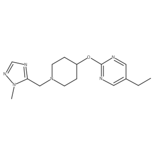 5-ethyl-2-({1-[(1-methyl-1H-1,2,4-triazol-5-yl)methyl]piperidin-4-yl}oxy)pyrimidine Structure