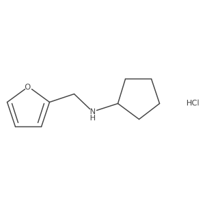 N-(2-furylmethyl)cyclopentanamine;hydrochloride Structure