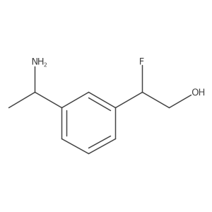 2-(3-((R)-1-Aminoethyl)phenyl)-2-fluoroethan-1-ol Structure