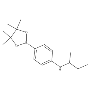 4-sec-Butylamino-benzene boronic acid pinacol ester Structure