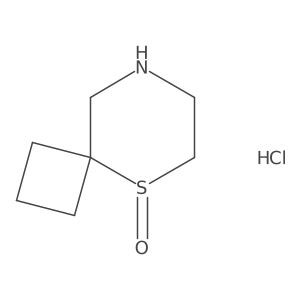 5lambda4-Thia-8-azaspiro[3.5]nonane 5-oxide;hydrochloride Structure