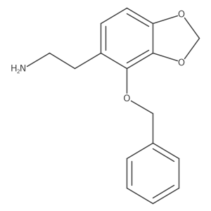 2-(4-Phenylmethoxy-1,3-benzodioxol-5-yl)ethanamine Structure