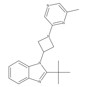 2-tert-butyl-1-[1-(6-methylpyrazin-2-yl)azetidin-3-yl]-1H-1,3-benzodiazole结构式