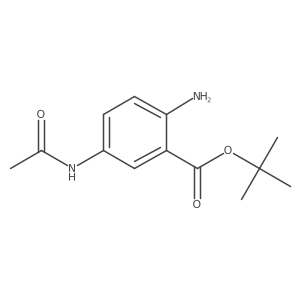 Tert-butyl 2-amino-5-acetamidobenzoate Structure