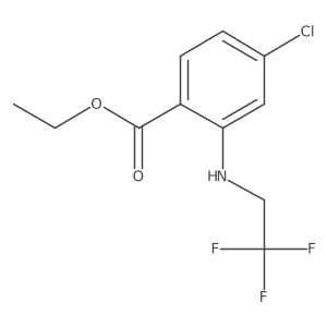 Ethyl 4-chloro-2-[(2,2,2-trifluoroethyl)amino]benzoate Structure