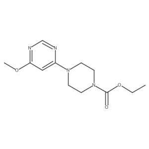 Ethyl 4-(6-methoxypyrimidin-4-yl)piperazine-1-carboxylate Structure