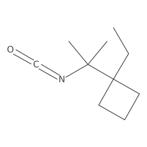1-Ethyl-1-(2-isocyanatopropan-2-yl)cyclobutane Structure