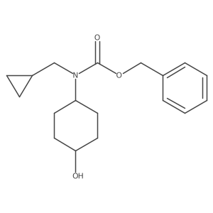 Benzyl (cyclopropylmethyl)(4-hydroxycyclohexyl)carbamate Structure