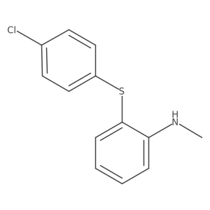 2-[(4-chlorophenyl)sulfanyl]-N-methylaniline Structure
