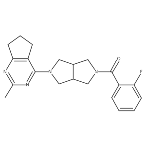 2-(2-fluorobenzoyl)-5-{2-methyl-5H,6H,7H-cyclopenta[d]pyrimidin-4-yl}-octahydropyrrolo[3,4-c]pyrrole Structure