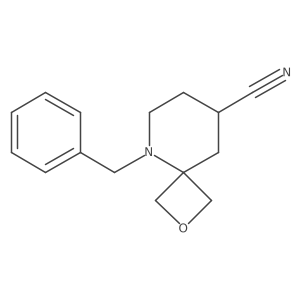 5-(Phenylmethyl)-2-oxa-5-azaspiro[3.5]nonane-8-carbonitrile Structure