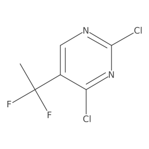 2,4-Dichloro-5-(1,1-difluoroethyl)pyrimidine Structure