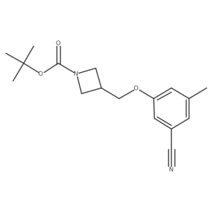 tert-Butyl 3-((3-cyano-5-methylphenoxy)methyl)azetidine-1-carboxylate结构式