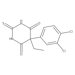 5-(3,4-Dichlorophenyl)-5-ethyldihydro-2-thioxo-4,6(1H,5H)-pyrimidinedione Structure