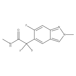 2,2-difluoro-2-(6-fluoro-2-methyl-2H-indazol-5-yl)-N-methylacetamide Structure
