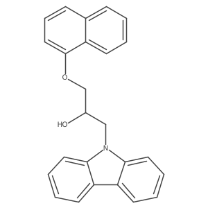 1-(9H-carbazol-9-yl)-3-(naphthalen-1-yloxy)propan-2-ol结构式