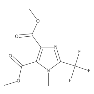 Dimethyl 1-methyl-2-(trifluoromethyl)imidazole-4,5-dicarboxylate结构式