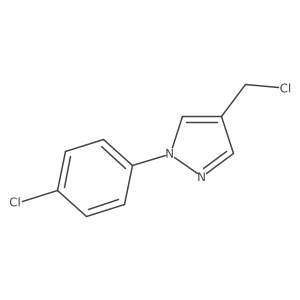 4-(Chloromethyl)-1-(4-chlorophenyl)-1h-pyrazole Structure