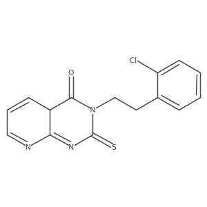 3-[2-(2-chlorophenyl)ethyl]-2-sulfanylidene-4aH-pyrido[2,3-d]pyrimidin-4-one Structure