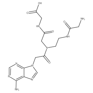 2-(2-(2-(6-Amino-9H-purin-9-yl)-N-(2-(2-aminoacetamido)ethyl)acetamido)acetamido)acetic acid Structure