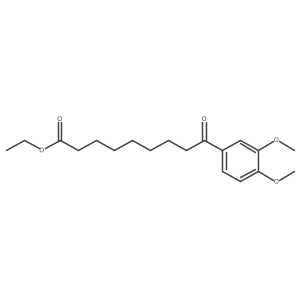 Ethyl 3,4-dimethoxy-I-oxobenzenenonanoate结构式